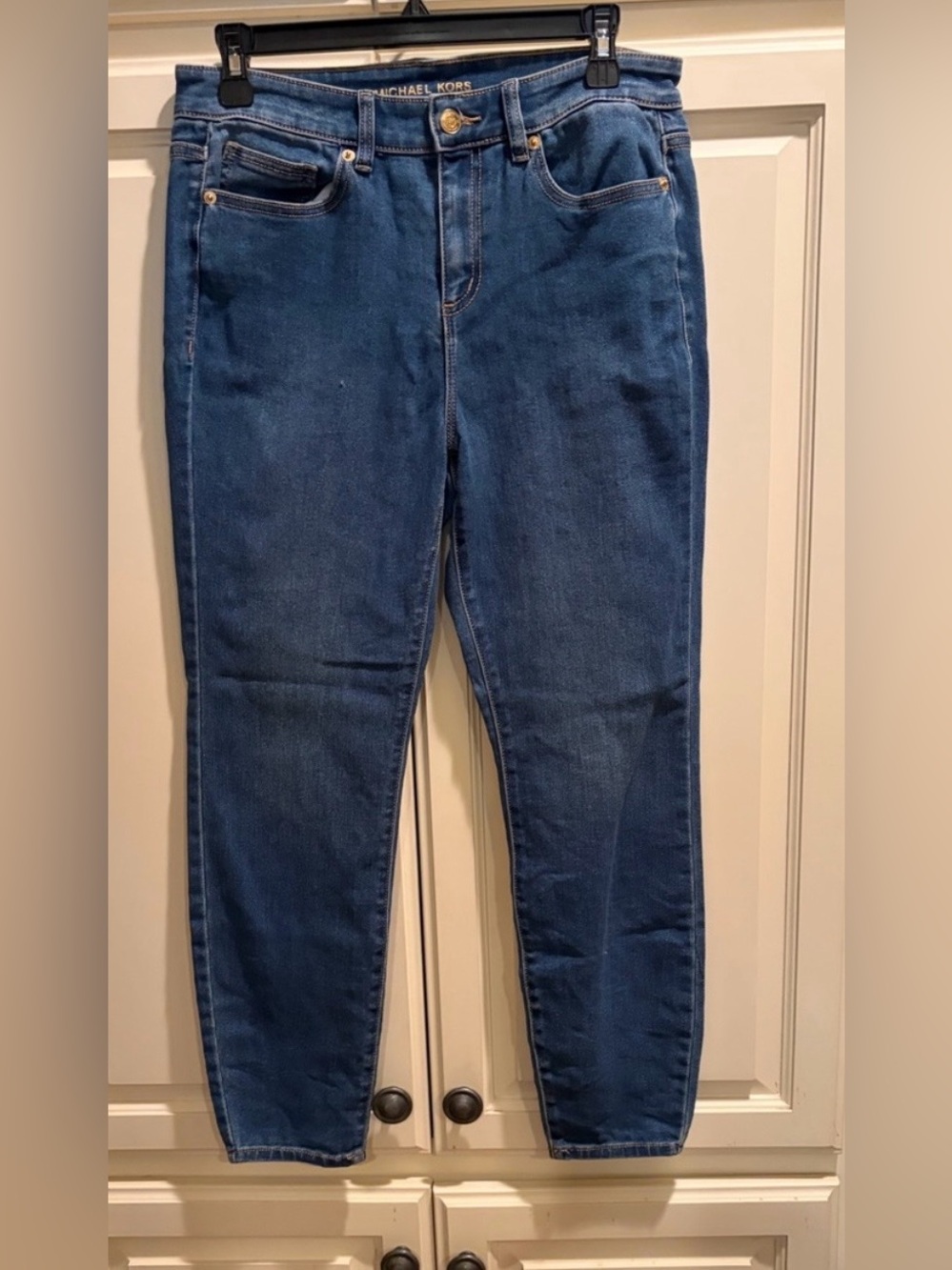 Michael Kors Skinny Jeans in Medium Blue Wash